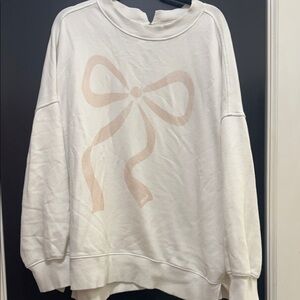 Aerie bow crewneck (OVERSIZED)